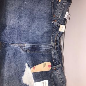 COPY - Distressed Levi denim shorts NWT